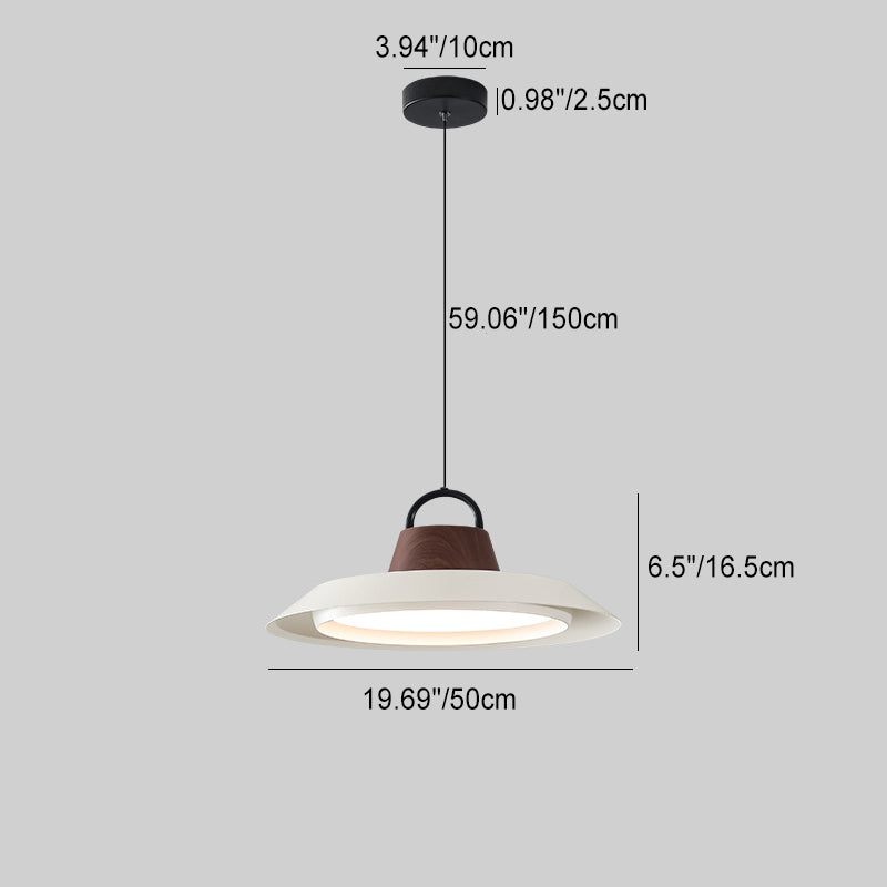 Modern Simplicity Iron Acrylic LED Pendant Light For Dining Room