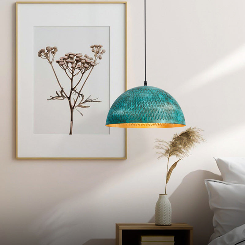 Moderno Art Deco Hemisferio de Hierro 1 - Luz Colgante para Comedor 
