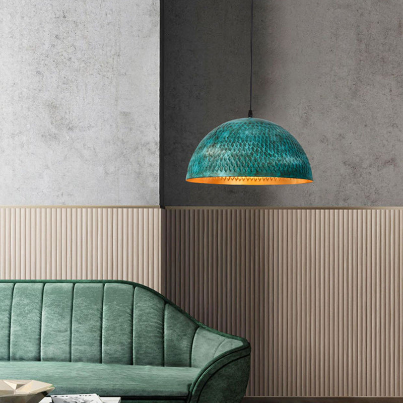 Moderno Art Deco Hemisferio de Hierro 1 - Luz Colgante para Comedor 