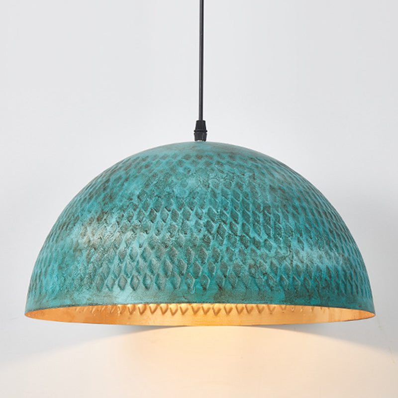 Moderno Art Deco Hemisferio de Hierro 1 - Luz Colgante para Comedor 