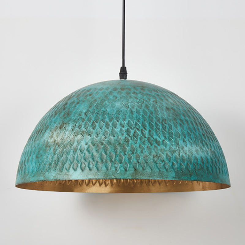 Moderno Art Deco Hemisferio de Hierro 1 - Luz Colgante para Comedor 