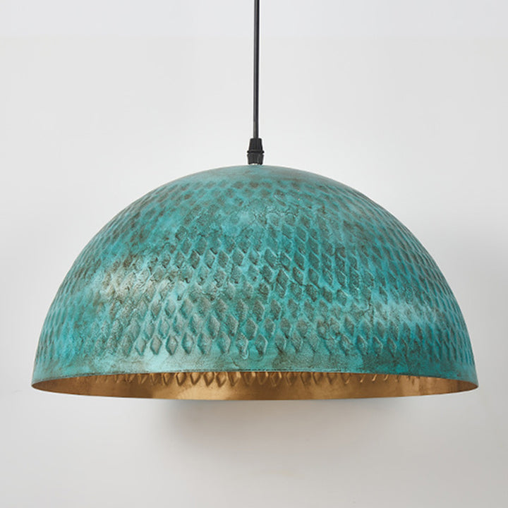 Moderno Art Deco Hemisferio de Hierro 1 - Luz Colgante para Comedor 
