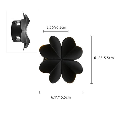 Contemporary Creative Four Leaf Clover Aluminum Waterproof LED Wall Sconce Lamp For Outdoor Patios