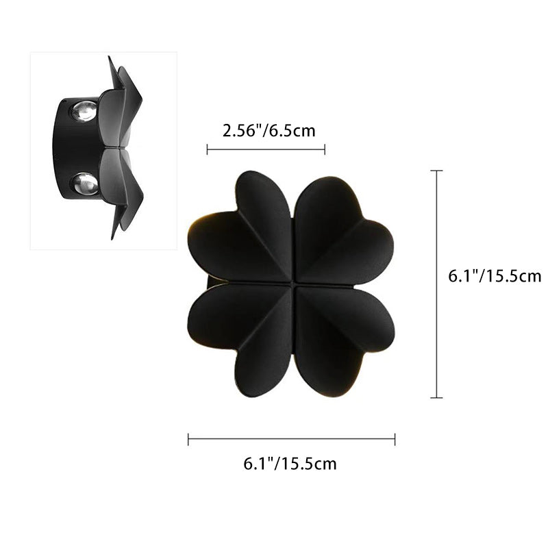 Contemporary Creative Four Leaf Clover Aluminum Waterproof LED Wall Sconce Lamp For Outdoor Patios