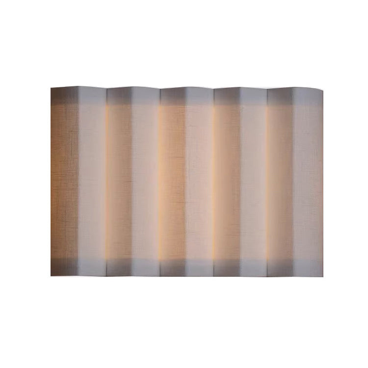 Modern Art Deco Rectangle Fabric LED Wall Sconce Lamp For Bedroom