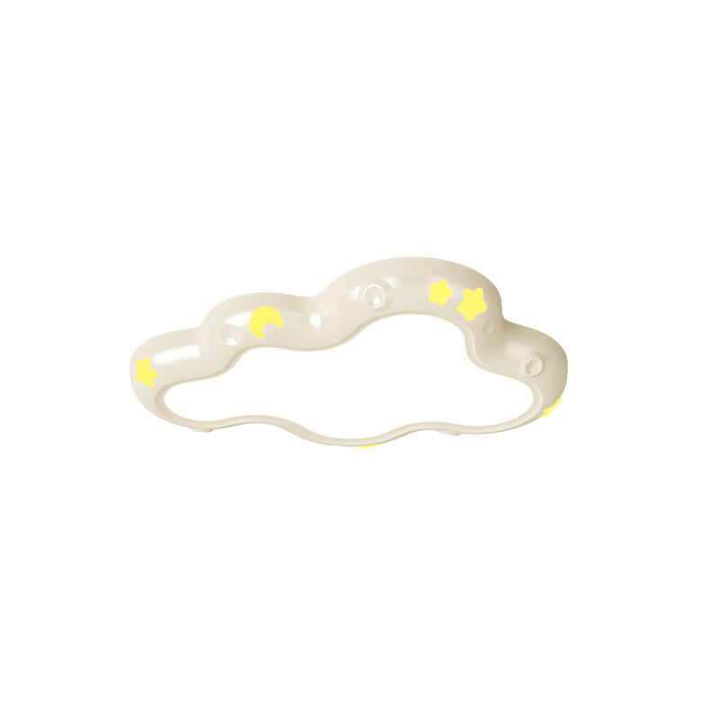 Plafonnier LED en résine ABS nuage créatif contemporain en fer pour chambre 