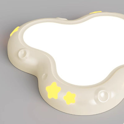 Plafonnier LED en résine ABS nuage créatif contemporain en fer pour chambre 
