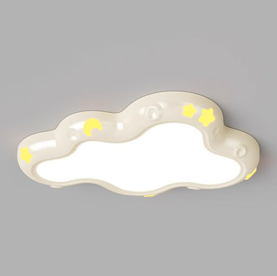 Plafonnier LED en résine ABS nuage créatif contemporain en fer pour chambre 