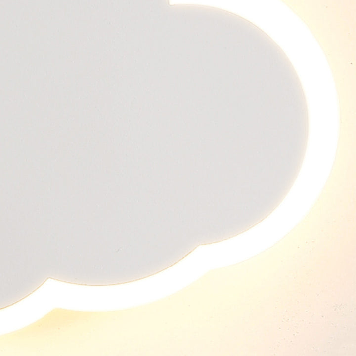 Modern Simplicity Clouds Acrylic Iron LED Wall Sconce Lamp For Bedside