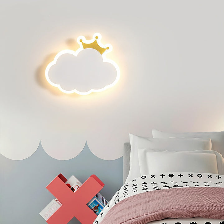 Modern Simplicity Clouds Acrylic Iron LED Wall Sconce Lamp For Bedside