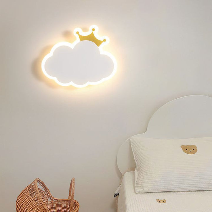 Modern Simplicity Clouds Acrylic Iron LED Wall Sconce Lamp For Bedside