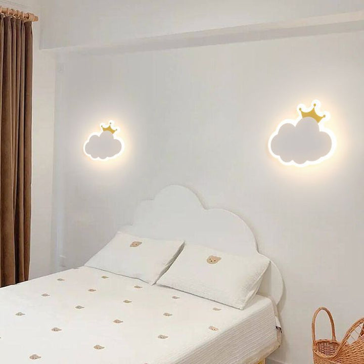Modern Simplicity Clouds Acrylic Iron LED Wall Sconce Lamp For Bedside