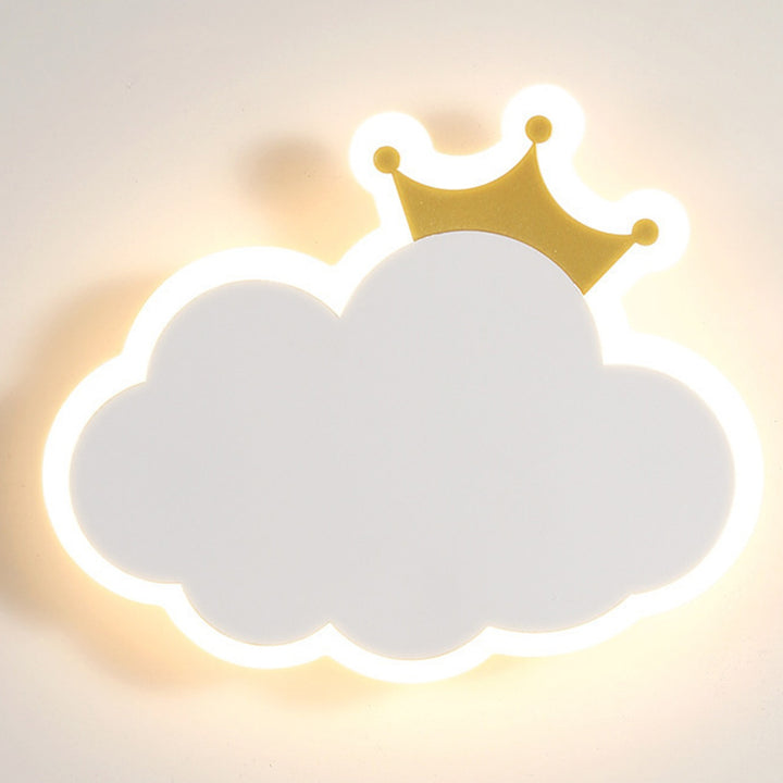 Modern Simplicity Clouds Acrylic Iron LED Wall Sconce Lamp For Bedside