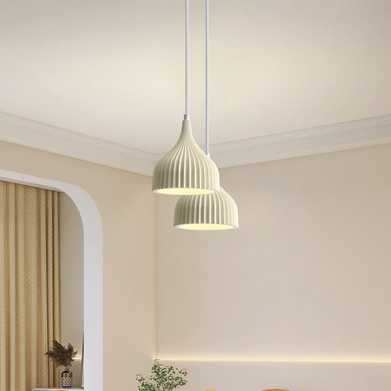 Moderne minimalistische Kuppel Eisenharz 1 - Licht Pendelleuchte für Esszimmer 