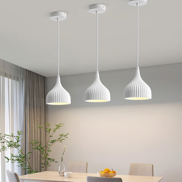 Moderne minimalistische Kuppel Eisenharz 1 - Licht Pendelleuchte für Esszimmer 