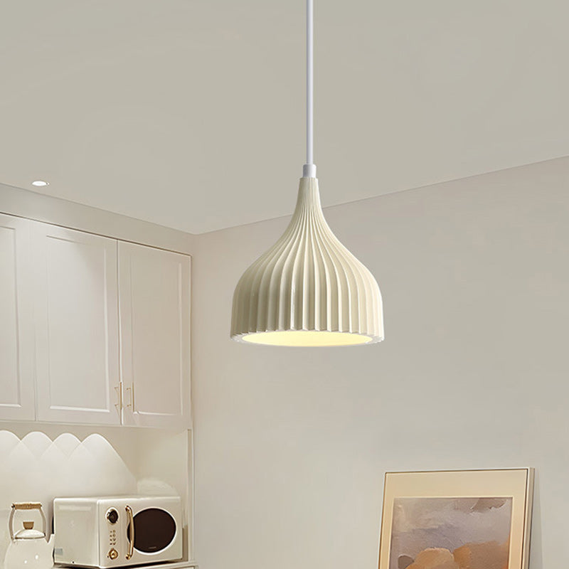 Moderne minimalistische Kuppel Eisenharz 1 - Licht Pendelleuchte für Esszimmer 