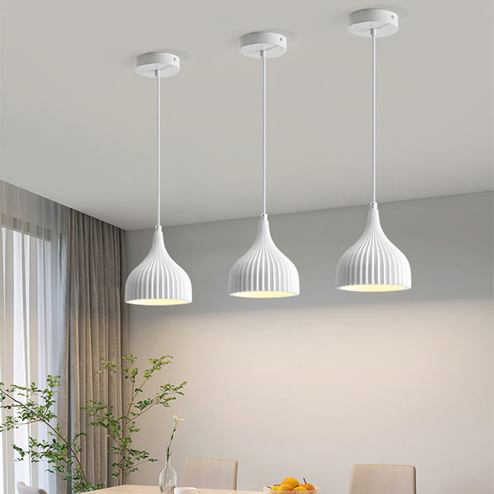 Moderne minimalistische Kuppel Eisenharz 1 - Licht Pendelleuchte für Esszimmer 