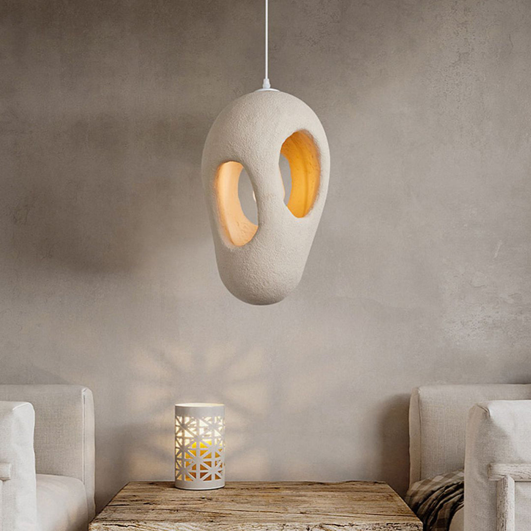 Suspension Luminaire Contemporain Créatif en Polystyrène Poreux 1 - Lumière pour Salle à Manger 