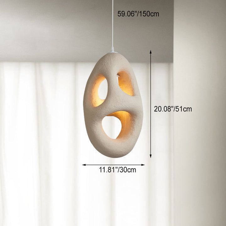 Suspension Luminaire Contemporain Créatif en Polystyrène Poreux 1 - Lumière pour Salle à Manger 