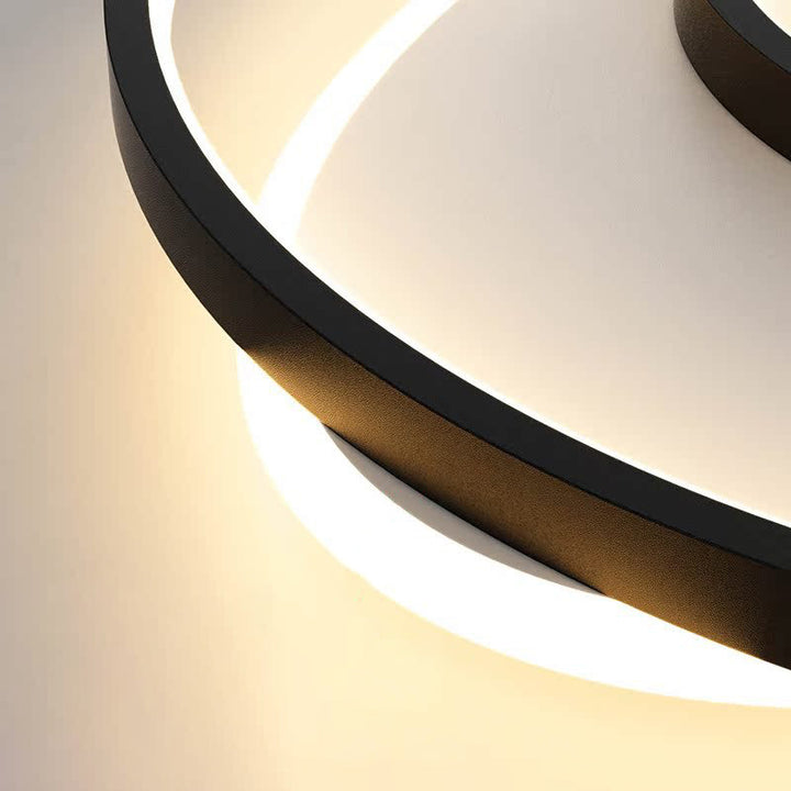 Plafonnier LED Rond en Acrylique et Fer de Simplicité Moderne pour Chambre 