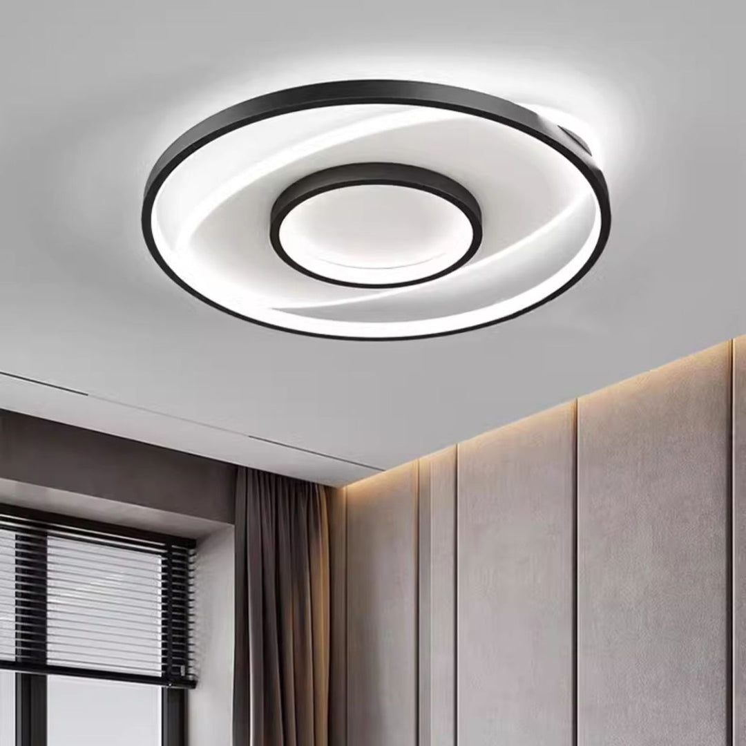 Plafonnier LED Rond en Acrylique et Fer de Simplicité Moderne pour Chambre 