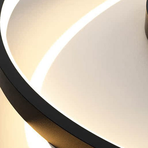 Plafonnier LED Rond en Acrylique et Fer de Simplicité Moderne pour Chambre 