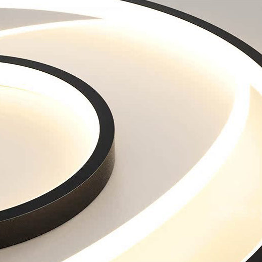 Plafonnier LED Rond en Acrylique et Fer de Simplicité Moderne pour Chambre 