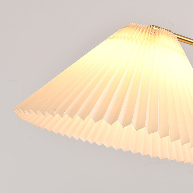 Lampe de table 1 lumière avec abat-jour en tissu en fer vintage traditionnel pour salon 