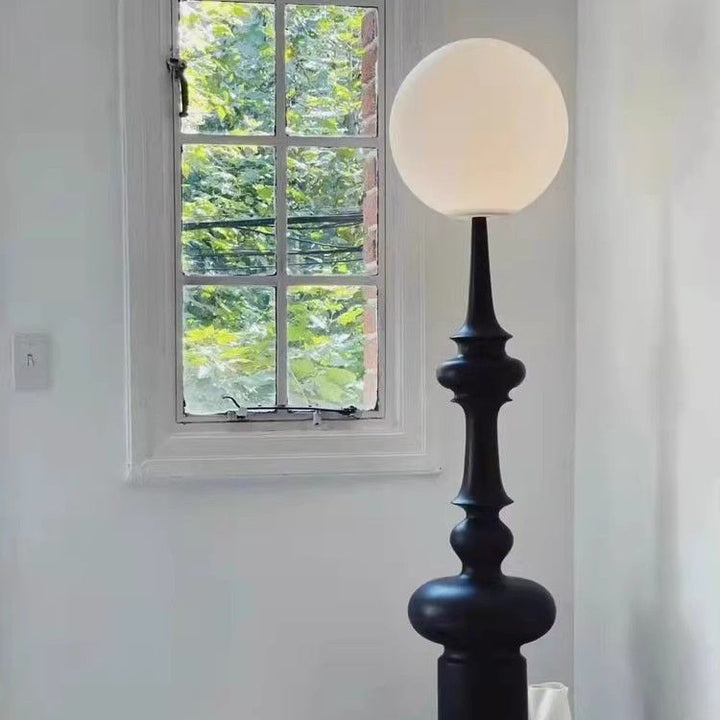 Lampe de sol contemporaine scandinave en résine acrylique 1 - lumière pour salon 