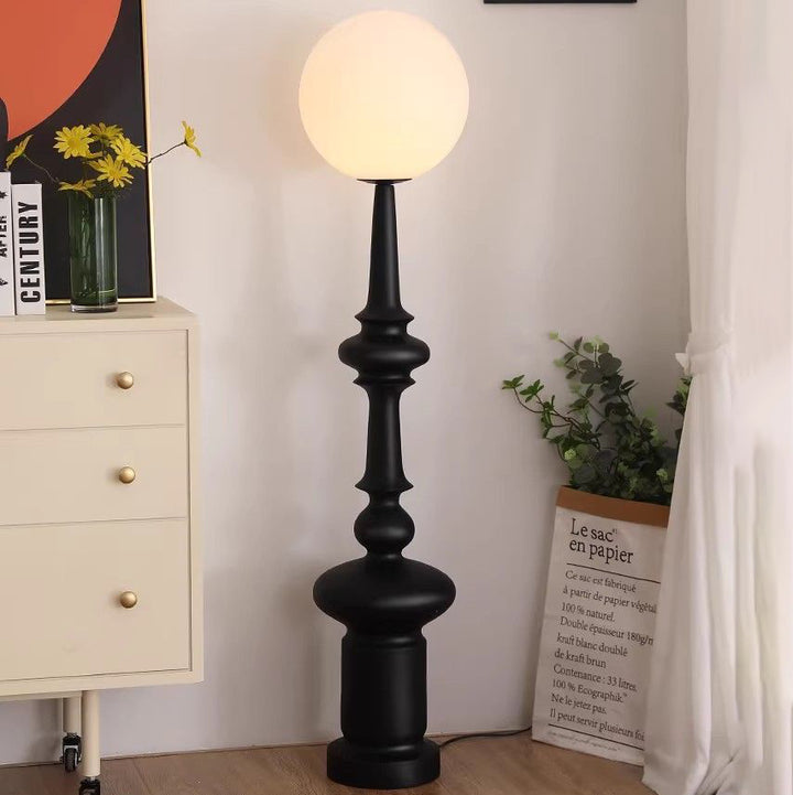 Zeitgenössische skandinavische Harz-Acryl 1 - Licht Stehende Stehlampe für Wohnzimmer 