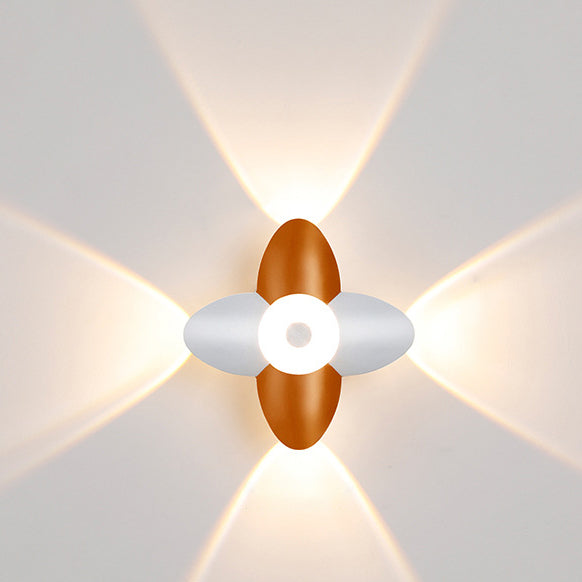 Modern Simplicity Plum Blossom Waterproof Aluminum LED Wall Sconce Lamp For Hallways