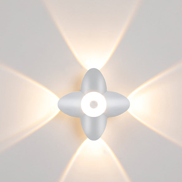 Modern Simplicity Plum Blossom Waterproof Aluminum LED Wall Sconce Lamp For Hallways