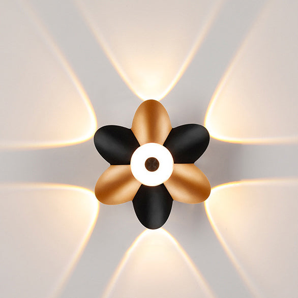 Modern Simplicity Plum Blossom Waterproof Aluminum LED Wall Sconce Lamp For Hallways