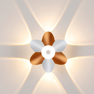 Modern Simplicity Plum Blossom Waterproof Aluminum LED Wall Sconce Lamp For Hallways