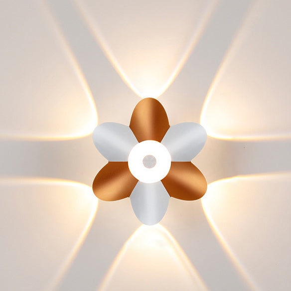 Modern Simplicity Plum Blossom Waterproof Aluminum LED Wall Sconce Lamp For Hallways