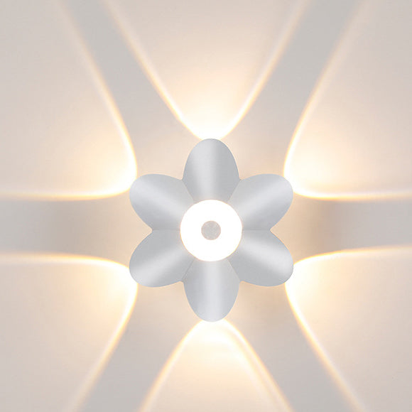Modern Simplicity Plum Blossom Waterproof Aluminum LED Wall Sconce Lamp For Hallways