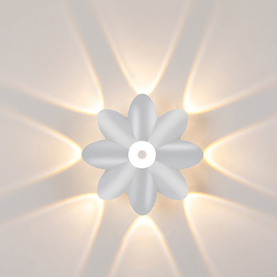 Modern Simplicity Plum Blossom Waterproof Aluminum LED Wall Sconce Lamp For Hallways