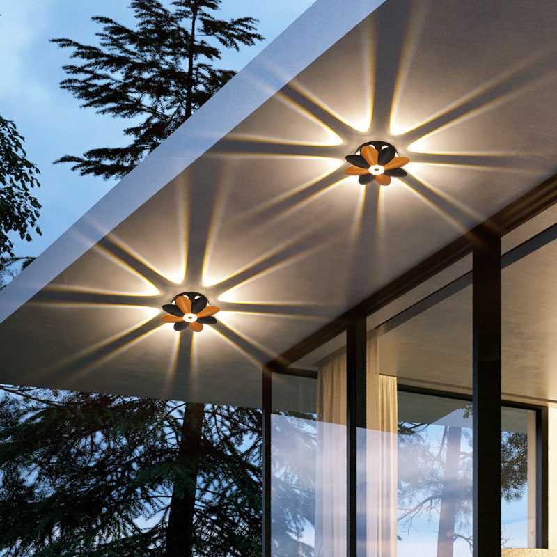 Modern Simplicity Plum Blossom Waterproof Aluminum LED Wall Sconce Lamp For Hallways