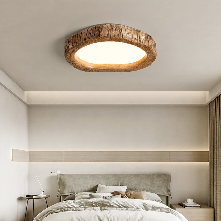 Plafonnier LED en résine en forme de cœur nordique contemporain pour chambre à coucher 
