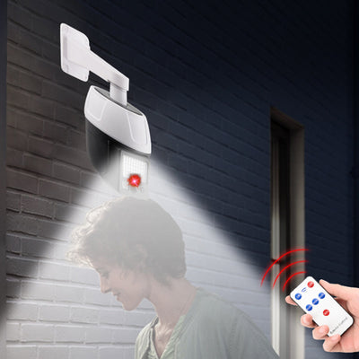 Lámpara de Aplique de Pared LED Solar de Imitación Creativa Contemporánea a Prueba de Agua de Silicona ABS PC para Patio Exterior 