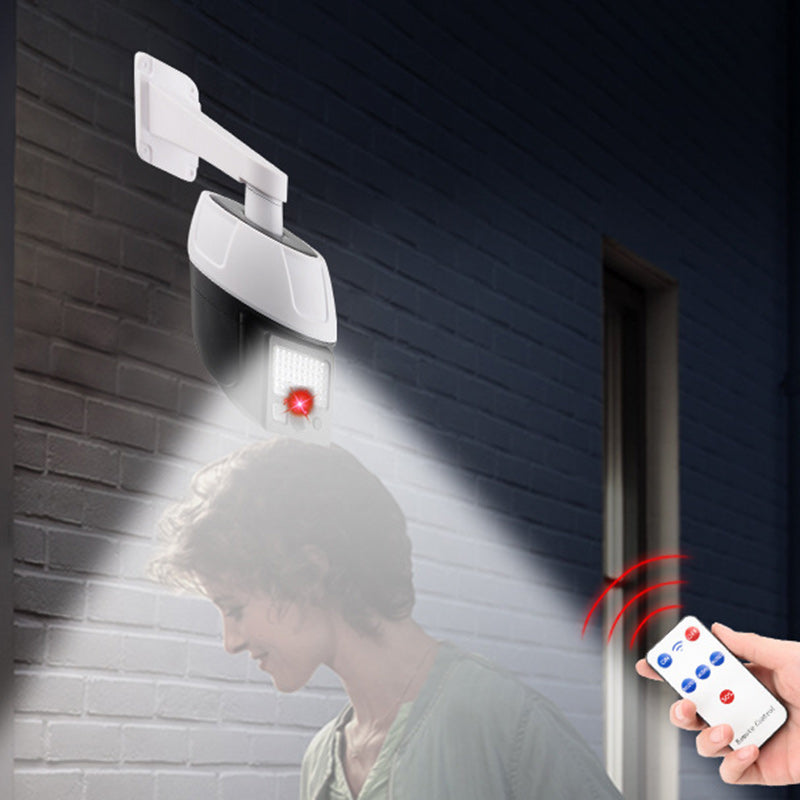 Lámpara de Aplique de Pared LED Solar de Imitación Creativa Contemporánea a Prueba de Agua de Silicona ABS PC para Patio Exterior 