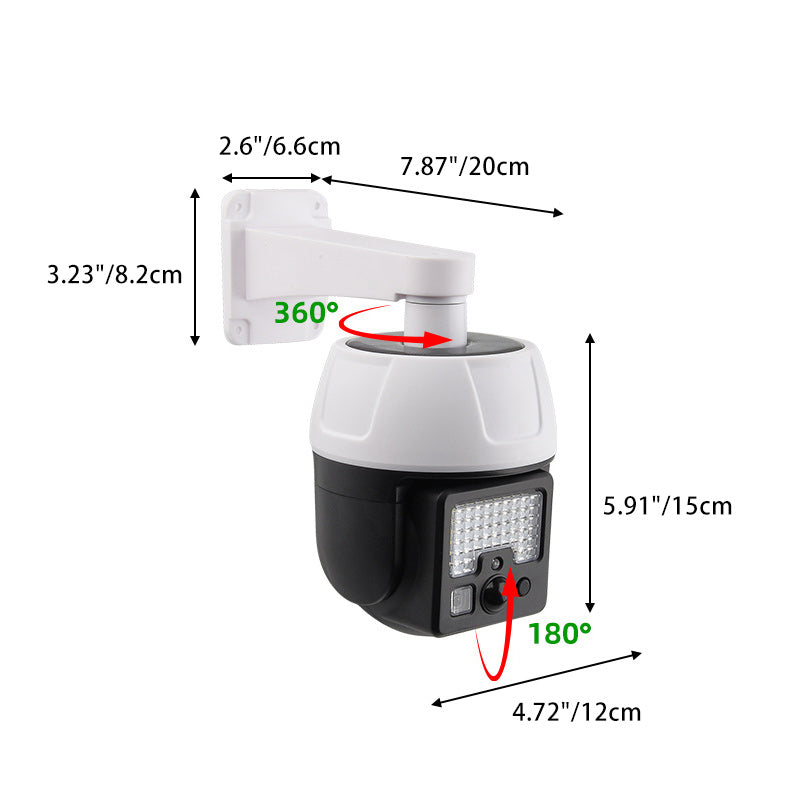 Lampe murale à LED solaire en ABS PC en silicone étanche de surveillance d&