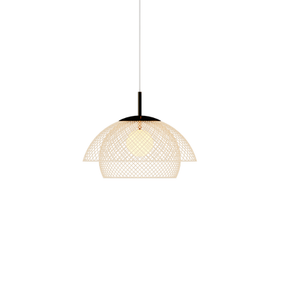 Luminaire suspendu traditionnel japonais en rotin 1 - Lumière pour salle à manger 