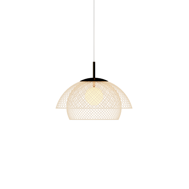 Luminaire suspendu traditionnel japonais en rotin 1 - Lumière pour salle à manger 