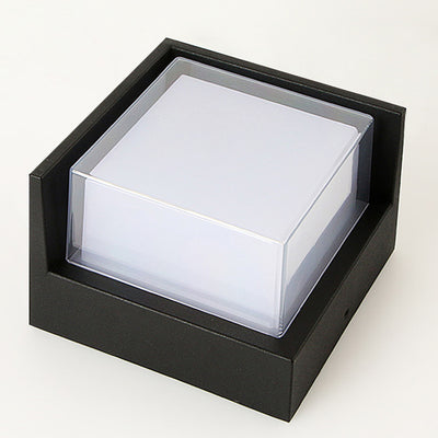 Lámpara de Aplique de Pared LED de Acrílico de Aluminio Impermeable Cuadrada Redonda de Simplicidad Moderna para Patio Exterior 