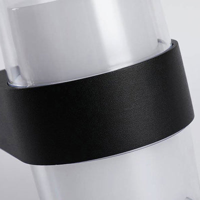 Lámpara de Aplique LED de Pared de Aluminio Acrílico Impermeable Cilindro Cubo de Simplicidad Moderna para Pasillos 