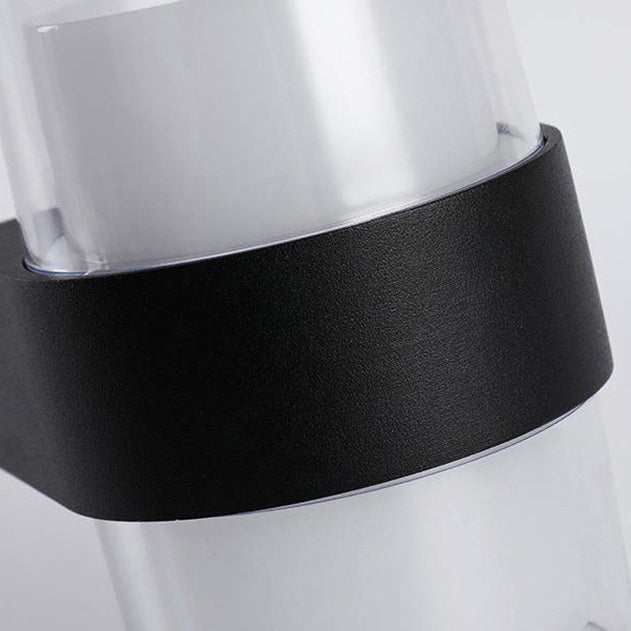 Lámpara de Aplique LED de Pared de Aluminio Acrílico Impermeable Cilindro Cubo de Simplicidad Moderna para Pasillos 