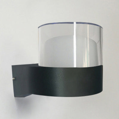 Lámpara de Aplique LED de Pared de Aluminio Acrílico Impermeable Cilindro Cubo de Simplicidad Moderna para Pasillos 