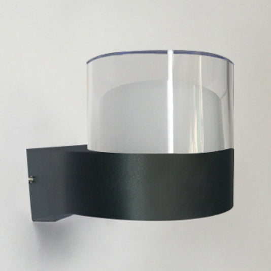 Lámpara de Aplique LED de Pared de Aluminio Acrílico Impermeable Cilindro Cubo de Simplicidad Moderna para Pasillos 