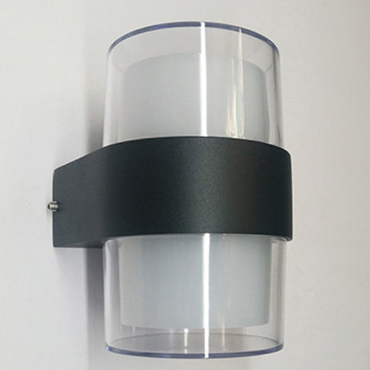 Lámpara de Aplique LED de Pared de Aluminio Acrílico Impermeable Cilindro Cubo de Simplicidad Moderna para Pasillos 